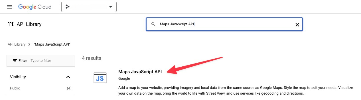 Enable APIs step 2