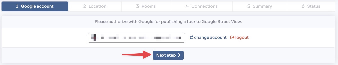 Next step button