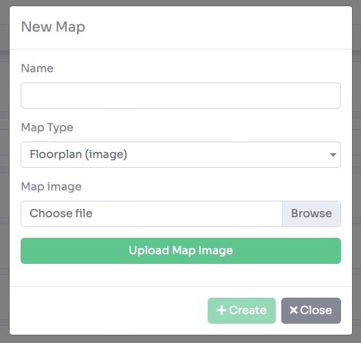 Map editor - placing room pins