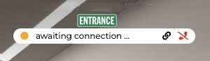 Waiting screen while invited person connects to the tour